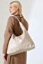 Beige Leather Women's Shoulder Bag – Stylish, Spacious, and Suitable for Everyday Use - 4