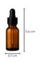 5-Pack of 50 ml Amber Glass Serum Bottles + Black Metal Cap with Black Tip Dropper - 4