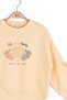 Girl Child 4-8 Years Old Heart Printed Sweatshirt Salmon - 4