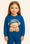 Uyuyan Bear with a Hat Patterned Set of Fleece-Lined Sweatshirt3-4-5-6-7-8-9-10-11-12 Years Old - 2