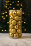 Gold Christmas Tree Ornament 5cm Set of 24 – Shiny and Matte Mixed Gold Color Christmas Balls- Eng-110 - 4