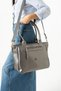 Faux Leather Women's Shoulder Bag 35*28 cm Crossbody Messenger Bag Multi-Pocket Vegan Leather Handbag - 2