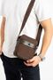 Men's Casual Sports Travel Crossbody Bag Satin Fabric Water Repellent Lightweight Shoulder Chest Bag - 8