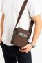 Men's Casual Sports Travel Crossbody Bag Satin Fabric Water Repellent Lightweight Shoulder Chest Bag - 3
