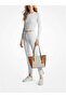 Charlotte Large Logo and Leather Top-Zip Tote Bag - 2