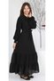 Girl's Chiffon Fabric Solid Color Full Length Comfortable Stylish Dress - 2