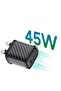 45W Power Adapter Duo, Dual USB-C & USB-A Ports, PD & QC Super Fast Charging Black - 8