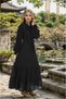 Girl's Chiffon Fabric Solid Color Full Length Comfortable Stylish Dress - 6