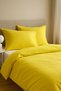 100% Cotton Yellow Akfil Fabric Double Size Duvet Cover Set