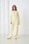 Oversized Premium Yarn Half Placket Button Polo Neck Knitwear Bottom-Top Set Aw25Au0029 - 3