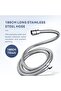 180cm Extra Long Stainless Steel Shower Hose – 360° Anti-Twist, 1/2" Brass Connector - 3
