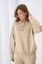 Oversized Premium Yarn Half Placket Button Polo Neck Knitwear Bottom-Top Set Aw25Au0029 - 6