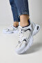 White Mesh Women's Sneakers – Navy Detailed, Stylish and Comfortable Sneakers Model - 6