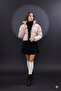 Cross-Stitched Winter Coat with Rubber Detail Crop (Calemore) - 7