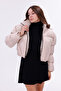 Cross-Stitched Winter Coat with Rubber Detail Crop (Calemore) - 7
