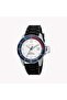 Men's Silver Dial Watch, Black Rubber Band | Es1g101m0055