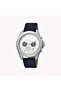 Men's Blue Leather Watch, Silver Dial | Es1g200m0025