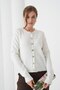 Premium Yarn Crew Neck Regular Fit Knitwear Cardigan Aw25Hi0055