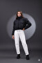 Cross-Stitched Winter Coat with Rubber Detail Crop (Calemore) - 2