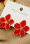 Original Steel Nail Earrings - Gold Flower Steel Earrings Non-Tarnish Non-Fade Daily Wear 2.5cm - 2