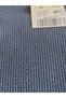 Dark Blue Half Fisherman Ribbed Non-Wrinkle Fabric Women's Body (Slim Fit) - 3