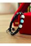 Macrame Bracelet Handmade Pure Natural Stone Custom-Made Hematite Stone, Lava Stone, Agate Stone Amatis Stone