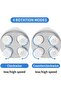 Electric Scalp Massager - Handheld, 4 Massage Heads, Rechargeable (White) - 2