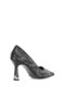 (Park Moda) Drop Stone Detailed Heeled Women's Shoes Black - 5