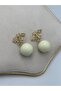 Bee and Colorful Bead Detail Earrings (Brass Plated) Blue - 2