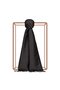 Jacquard Silk Shawl - Leopard Pattern - Black