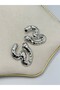Tattoo Plate Heart Earrings (Brass Plated) Gold - 3