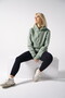 Kadın Yeşil Kapüşonlu Sweatshirt - 7