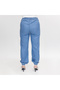 Ladies Casual Wear – Mid Blue Cotton Denim Lightweight Joggers, LLJ33221-MID - 4