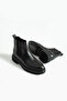 Men's Genuine Leather Eva Sole Waterproof Thick Non-Slip Sole Black Boots