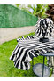 Stripe Linen Heryeri Frilly Rectangular Runner 40X120Cm - 3