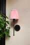 Polen Single Black Painted Children's Room Wall Lamp (with Fan Pink Conical Shade) - 4