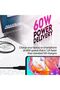 USB-C to USB-C Cable 60W 120 Cm Black - 2