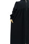 Girl's Medina Silk Ferace - Aksa Model Hijab Ferace Black - 4