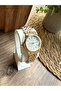Round Classic Gold Inside White Women's Wristwatch - 6