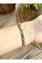 White Gold Women's Wristwatch with Crystal Cut Stone - 3