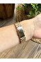 Round Classic Gold Inside White Women's Wristwatch - 2