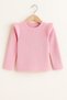 Girl's 3-Piece Long Sleeve Ribbed Bodysuit Set - Mint, Pink, Purple - Soft with Ruffle Detail - 4