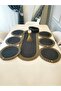 Jute, American Dinnerware Set, 6 Plates, 1 Bread Basket, 1 Runner, Plate Mat, Runner, Plate Set, Lux Presentation - 2
