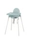 ANTILOP Highchair with tray, grey-blue/white