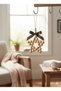 Decorative Wooden Beaded Star Coffee Corner, Bohemian Decor, Christmas Ornament, Door Ornament 1Pc - 2