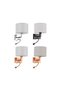 Hotel Type Wall Sconce Led Reading Arm Fabric Lampshade Modern Wall Lamp – 4 Color Options - 2