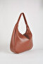 Women's Pear Tan Lined Faux Leather Zipper Closure Handbag and Shoulder Bag - 4