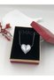 Steel Women's Necklace Stainless Silver Color with Heart 45 cm Antiallergic with Gift Box - 7