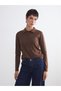 Polo Neck Women's Knitwear Sweater
