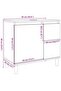 Bathroom Cabinet White 65x33x60 cm Engineered Wood - 3